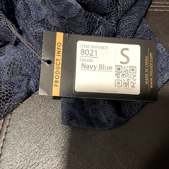 🆕NWT🆕Miusol semi-formal navy blue dress. - Picture 3 of 5